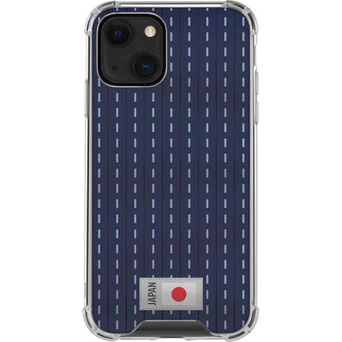 Japan Soccer Flag iPhone 14 Plus Clear Case